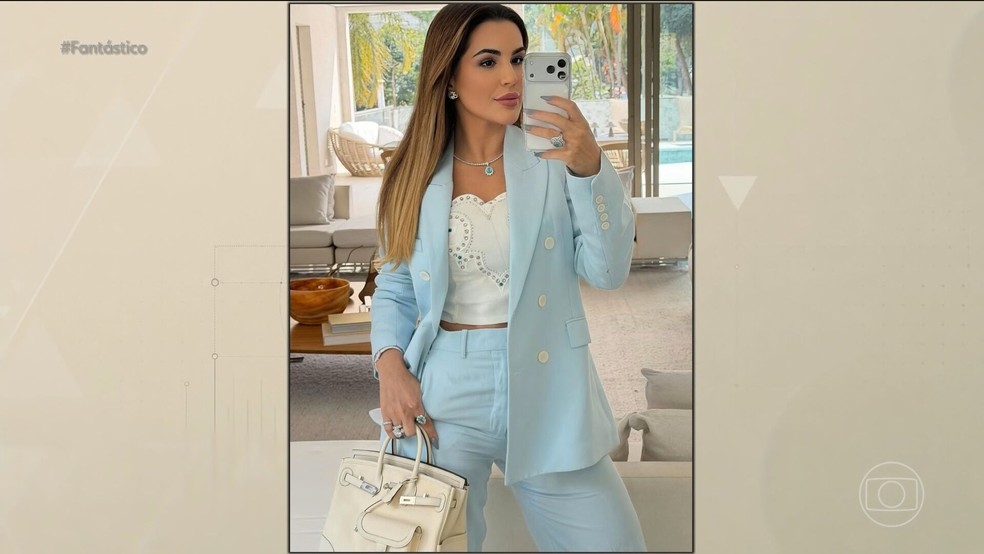 Deolane Bezerra foi presa por suspeita de lavagem de dinheiro para a cúpula do PCC — Foto: Reprodução/TV Globo