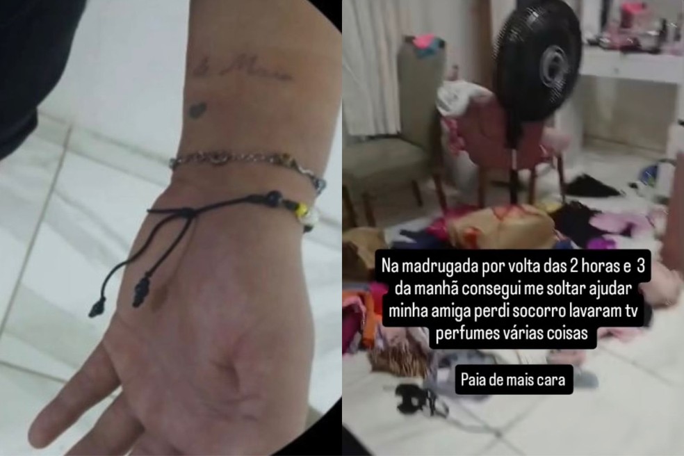 Criminosos amarram influenciadora dentro de casa e fazem arrastão em Teresina — Foto: Reprodução/Instagram