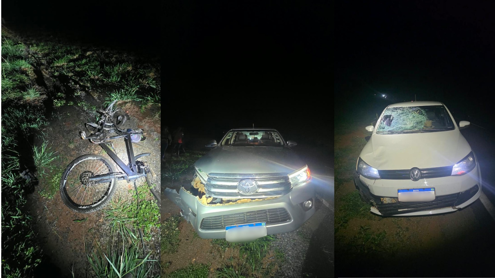 Ciclista é atingido por carro, condutor tenta ajudar e acaba morto atropelado na MG-188