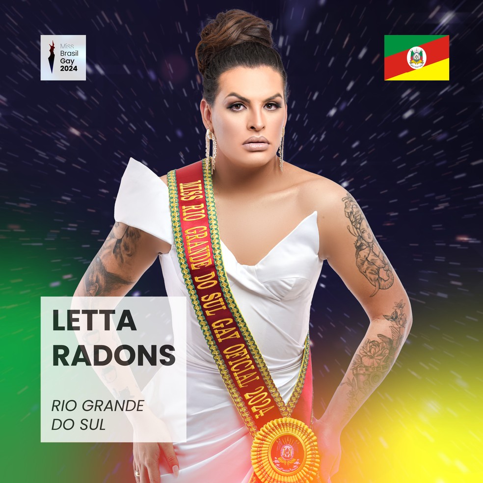 Letta Radons, do Rio Grande do Sul — Foto: Miss Brasil Gay/Divulgação