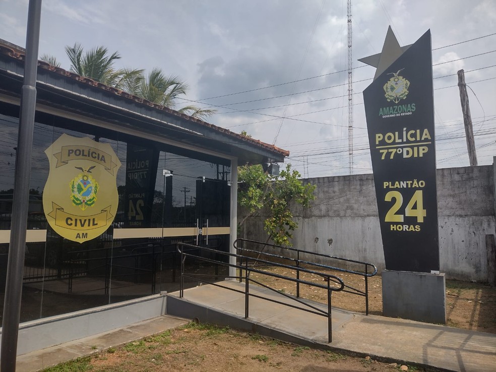 Fachada 77ª Delegacia Interativa de polícia (DIP) de Novo Airão, no Amazonas — Foto: Divulgação/PC-AM