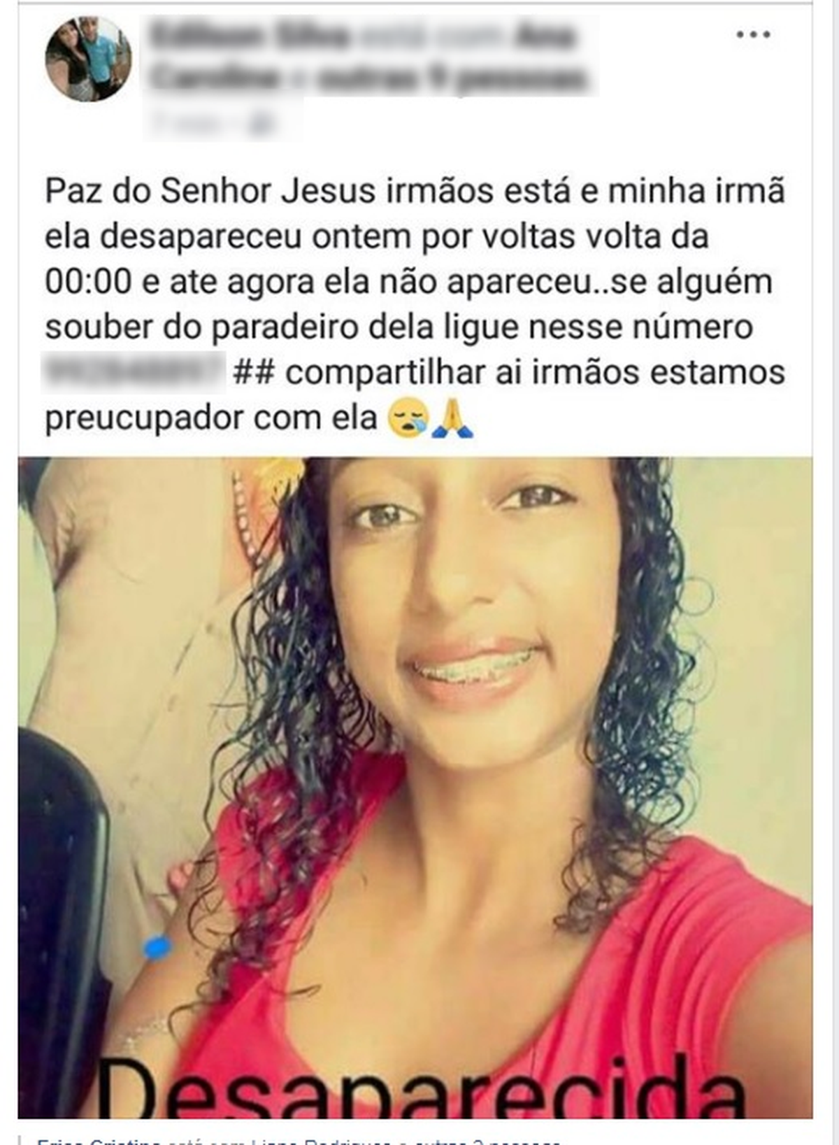 Adolescente Que Estava Desaparecida é Encontrada Morta Em Córrego De Cuiabá Mato Grosso G1