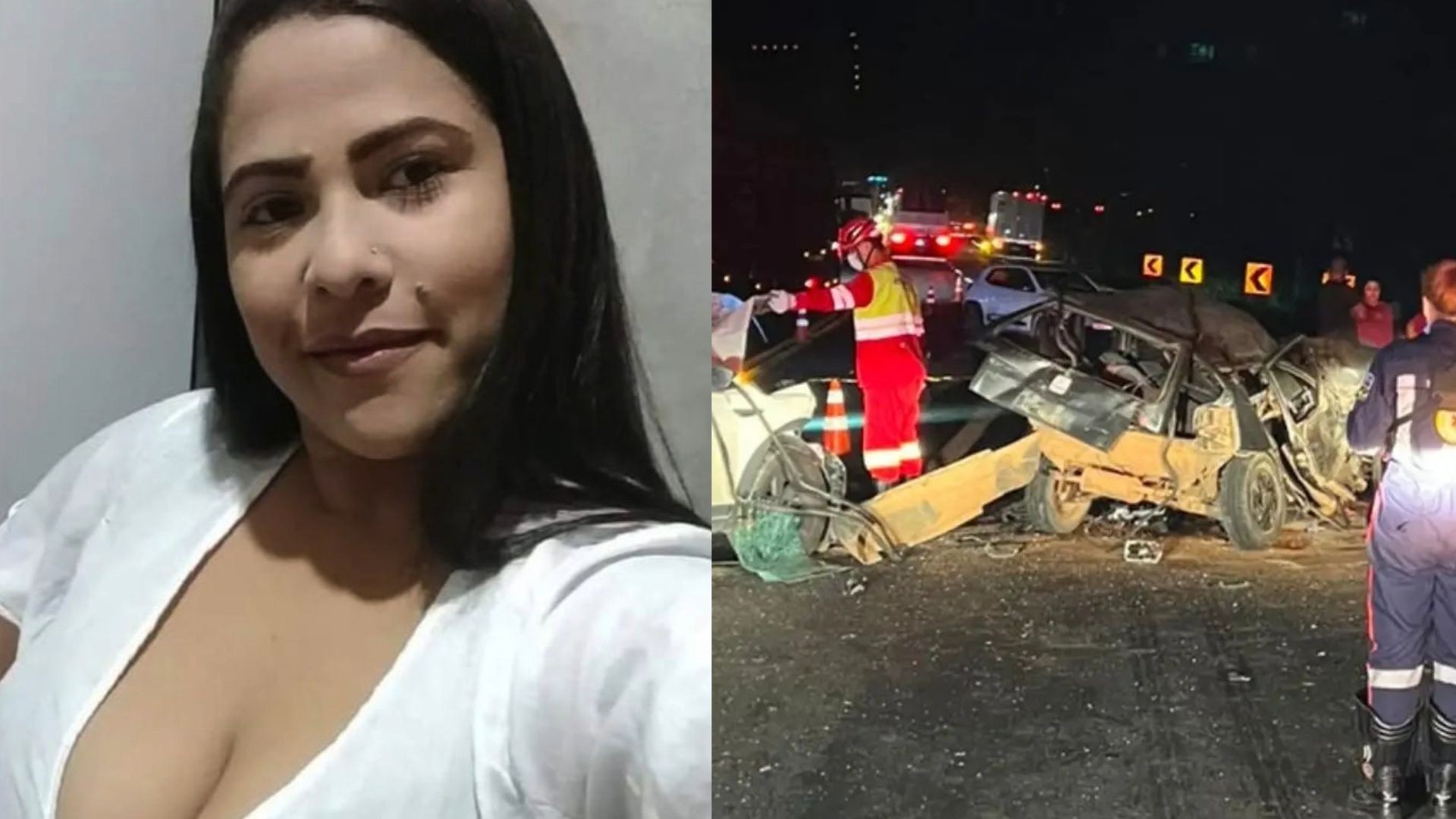 Grávida morre e outras seis pessoas ficam feridas em acidente entre três carros na BR-101 no ES