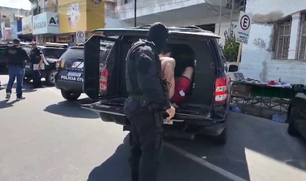 Suspeito foi preso na sexta-feira (24) em Caraúbas, RN — Foto: Reprodução