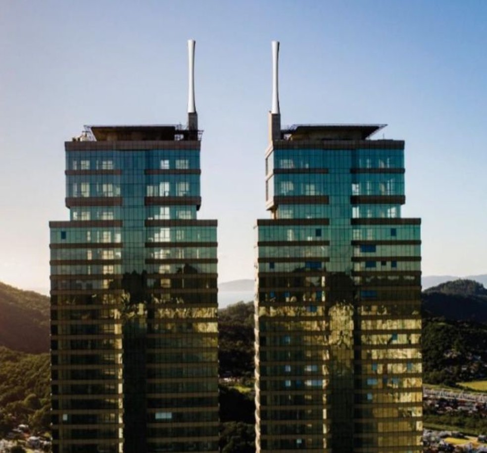 Projeto dos pináculos que devem elevar altura de prédios em Balneário Camboriú — Foto: Divulgação