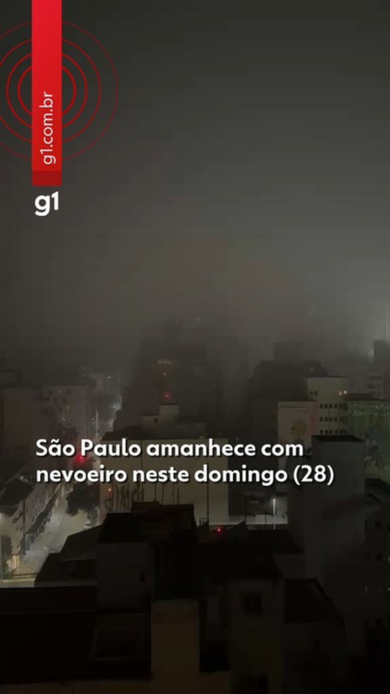 VÍDEO: São Paulo amanhece com nevoeiro neste domingo (28), mas sol deve fazer temperatura subir