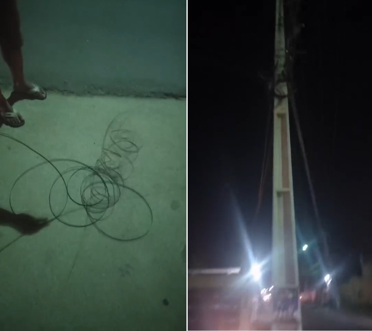 Motociclista é atingido por fio solto no bairro Maria Joaquina em Búzios