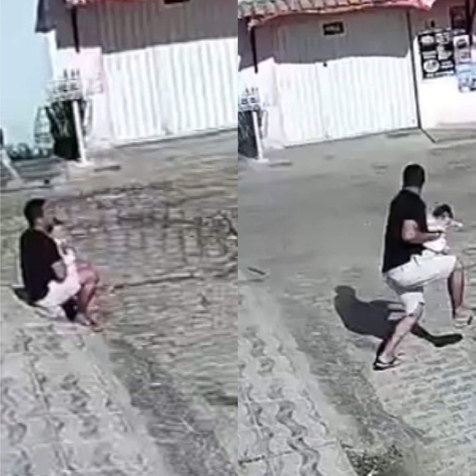 Viatura quase atinge homem com bebê durante perseguição em AL; VÍDEO