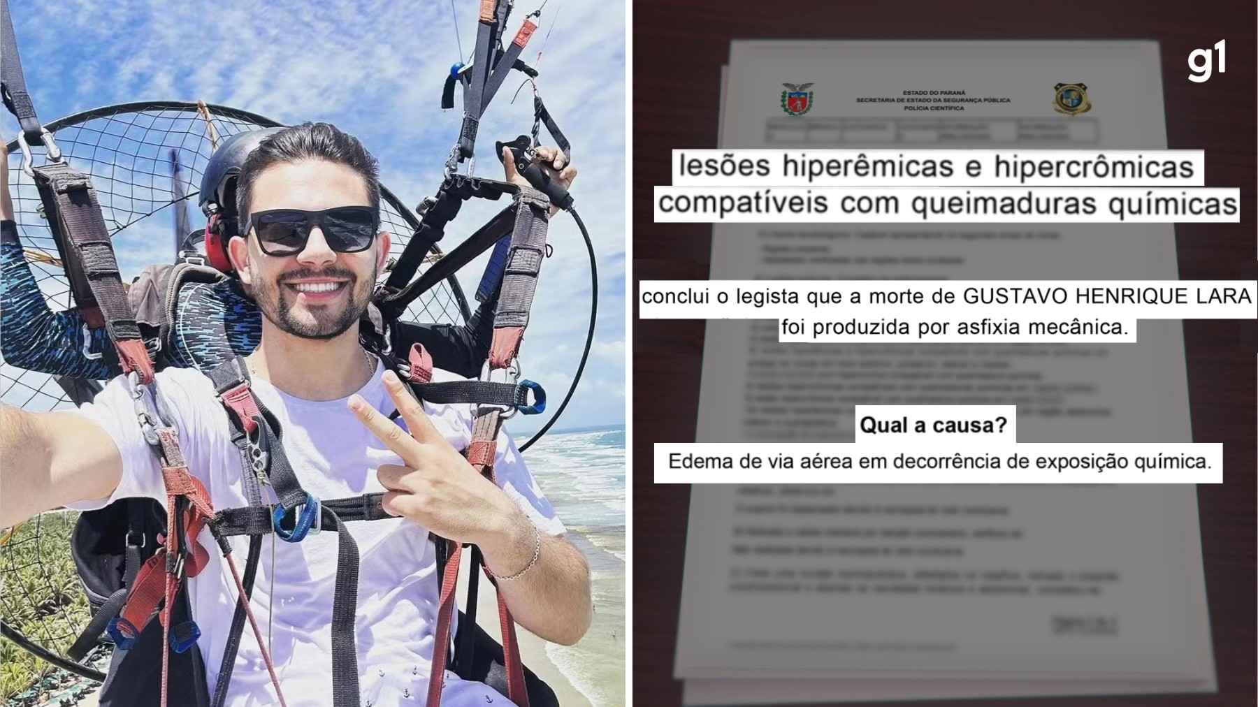 Morte após banho de óleo no Paraná: laudo da perícia aponta que piloto sofreu queimaduras químicas no corpo 