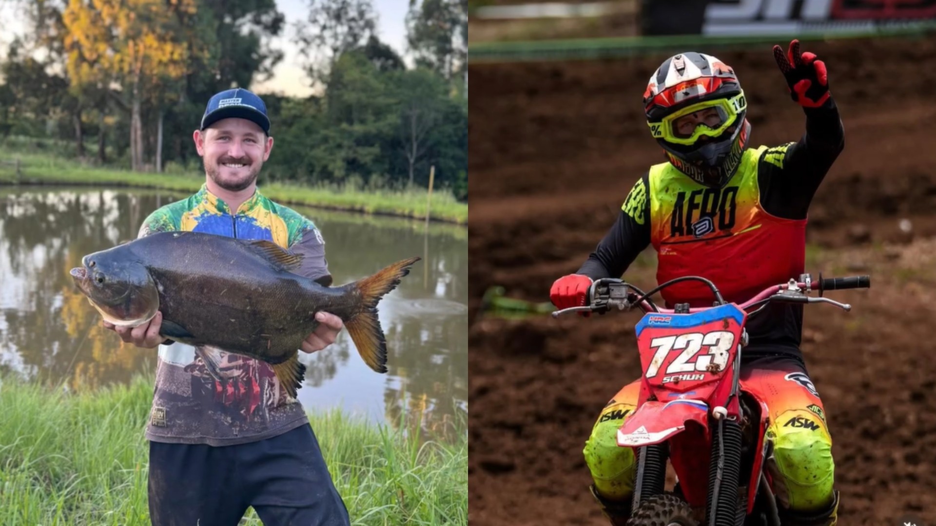Atleta de motocross e de pesca esportiva: quem era jovem que morreu afogado após falha mecânica de barco durante campeonato no PR