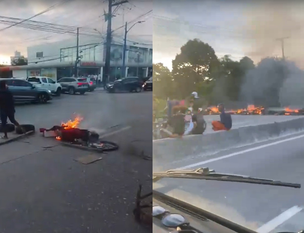 Protestos interditam Avenida Mascarenhas de Morais e BR-101, no Recife