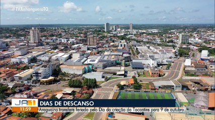 Prefeitura de Palmas e Araguaína transferem feriado da Criação do TO para dia 9 de outubro