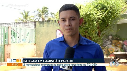 Dois motociclistas morrem após batida com caminhão na TO-050