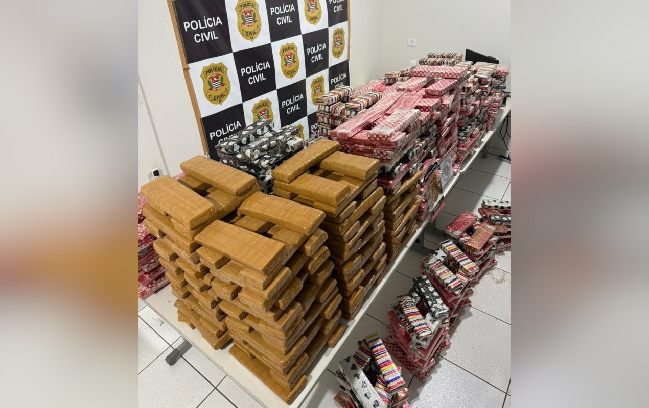 Polícia apreende mais de 600 kg de maconha em ação no interior de SP; veja vídeo