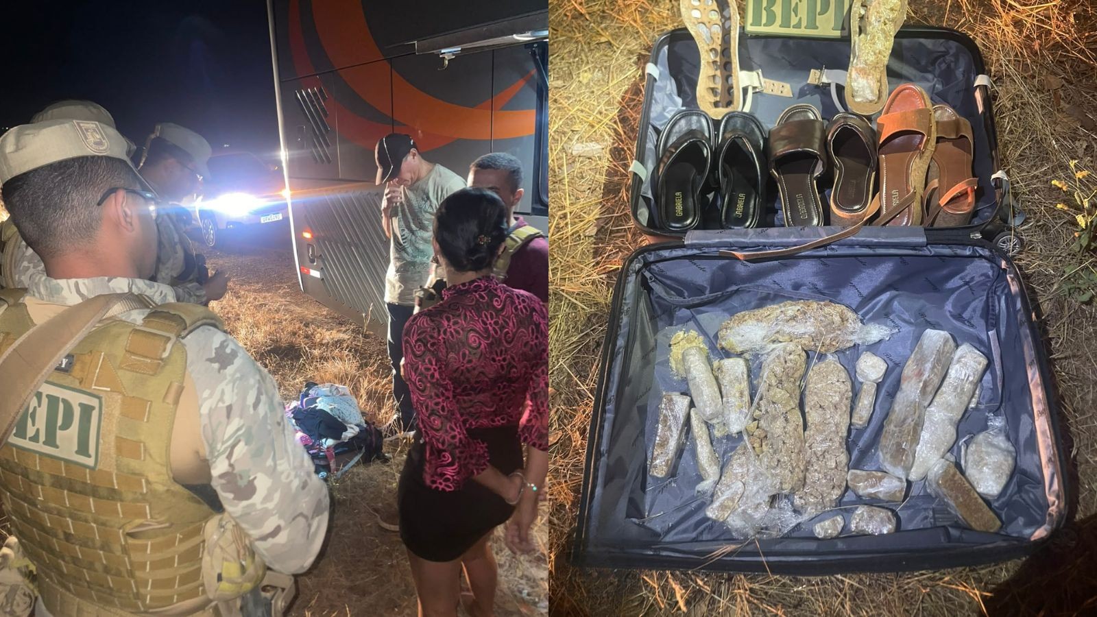 Mulher é presa com 10 kg de crack dentro de bagagem em ônibus na BR-316 no PI