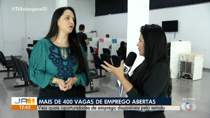 Estado abre mais de 400 vagas de emprego