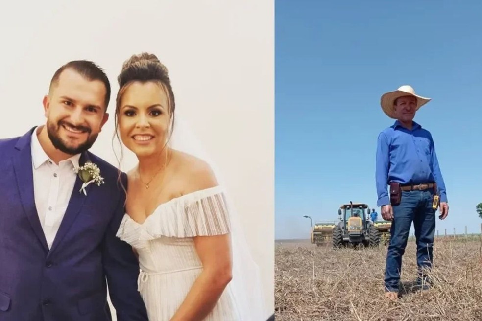 Tiago e Dayane, acusados como mandantes do assassinato de produtor rural em MS. &mdash; Foto: Redes Sociais