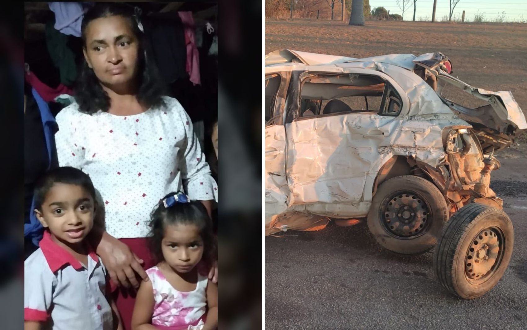 Mãe e filhos que morreram em acidente na BR-414 tinham saído de culto, diz polícia
