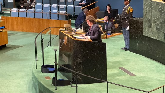 Milei chama ONU de 'inútil' e cita Malvinas como exemplo em discurso