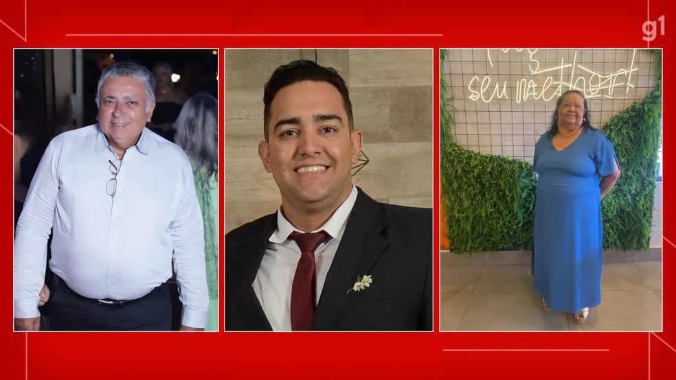 As vítimas são João Clemente Pereira, de 63 anos, Marcos Raymundo Fernandes Moreira, de 33 anos e Miranilde Pereira da Silva, de 75 anos — Foto: Arquivo pessoal/Reprodução