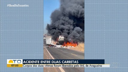 IML libera corpos de vítimas de acidente com carretas