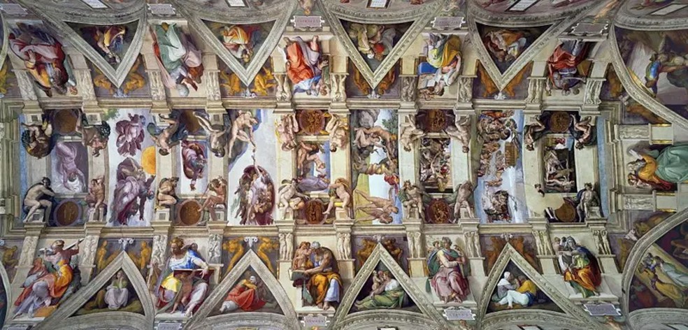 Para Michelangelo, pintar a Capela Sistina foi uma prova de sua habilidade e resistência — Foto: Getty Images via BBC