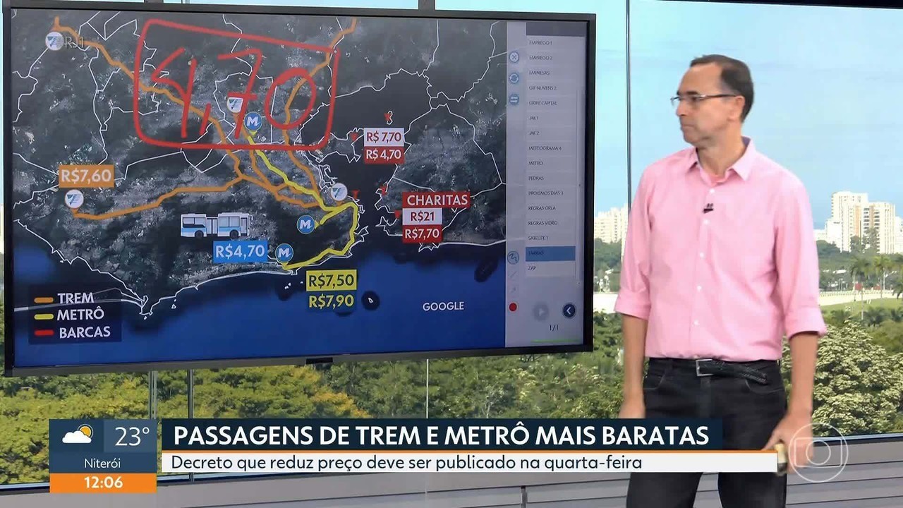 Trem e metrô terão bilhete único de R$ 4,70