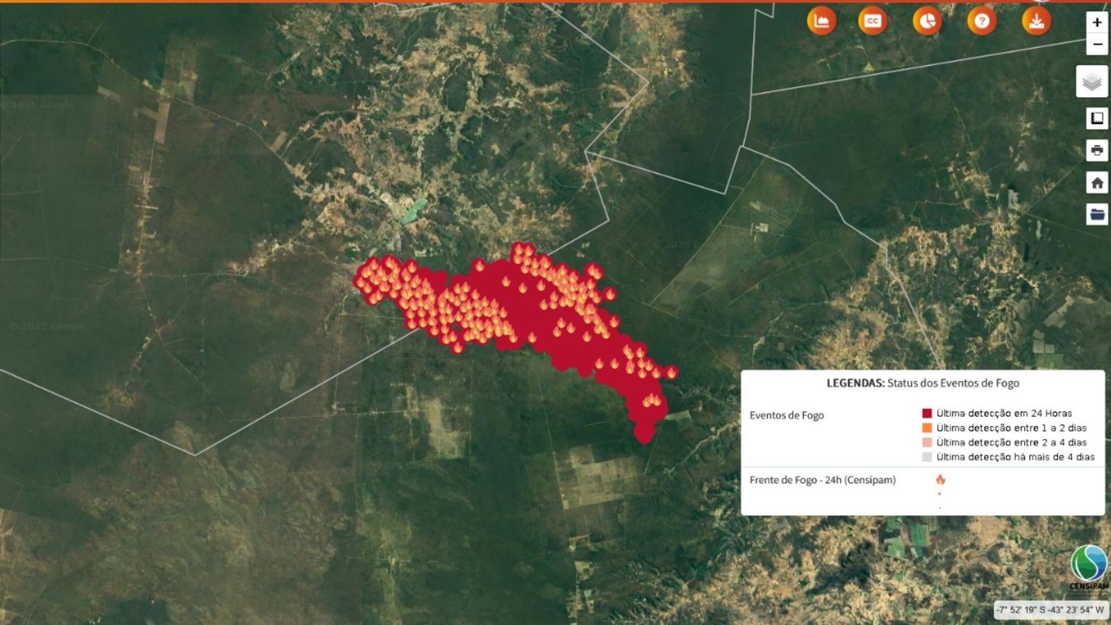 Pavussu declara situação de calamidade por causa de incêndio; perdas na produção agrícola chegam a 90%