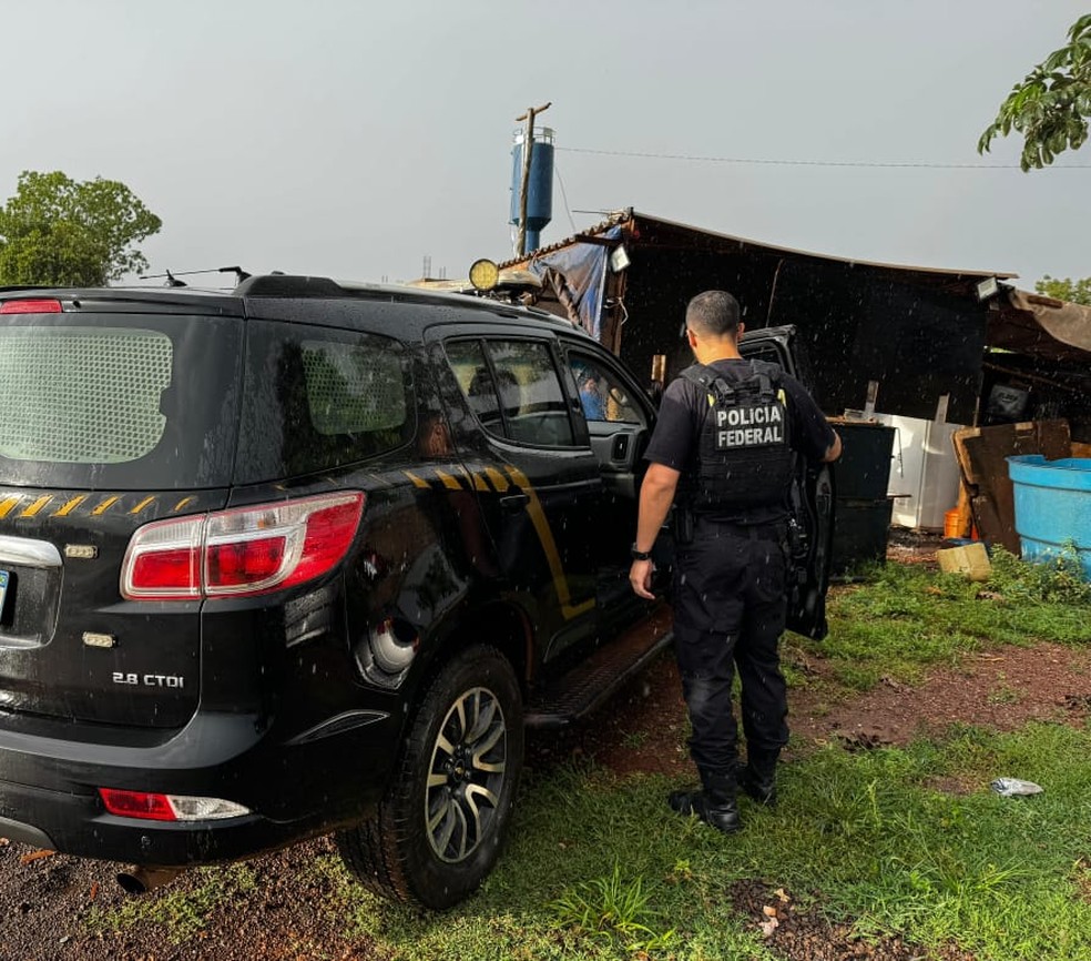 A operação investiga um grupo criminoso suspeito de tráfico de drogas na fronteira da Bolívia para o Pará, Ceará, Maranhão e Goiás. — Foto: Polícia Federal