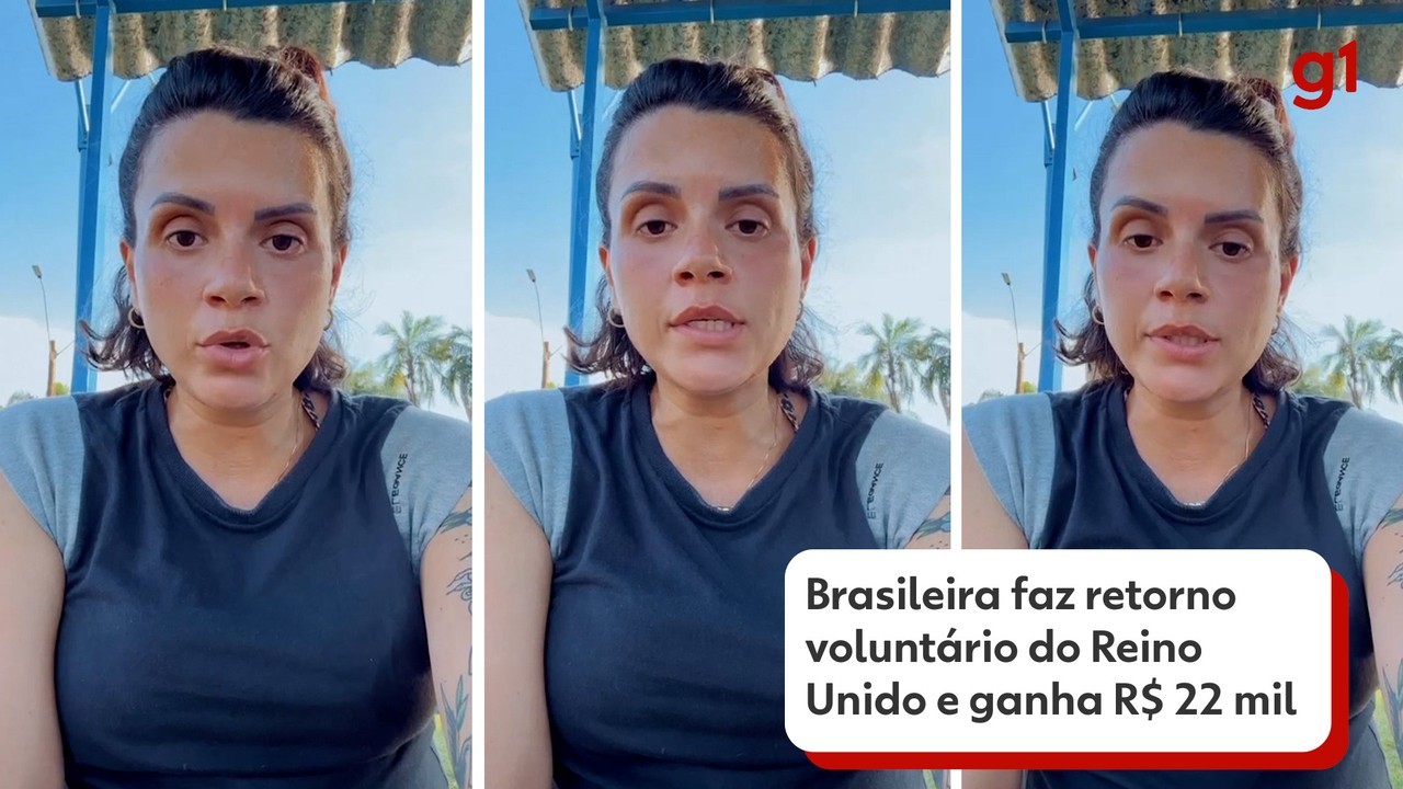 Brasileira que fez retorno voluntário do Reino Unido ganhou R$ 22 mil do governo britânico e não pode retornar por 5 anos