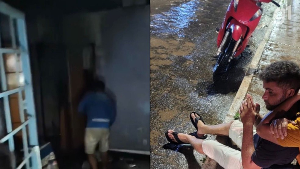 Casa foi incendiada pelo ex-companheiro que recebeu voz de prisão por PM de folga — Foto: Divulgação