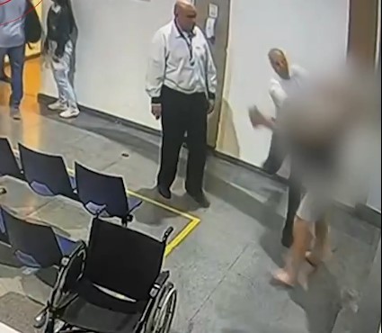 VÍDEO: segurança de hospital em SP agride paciente que estava em cadeira de rodas e usava colar cervical