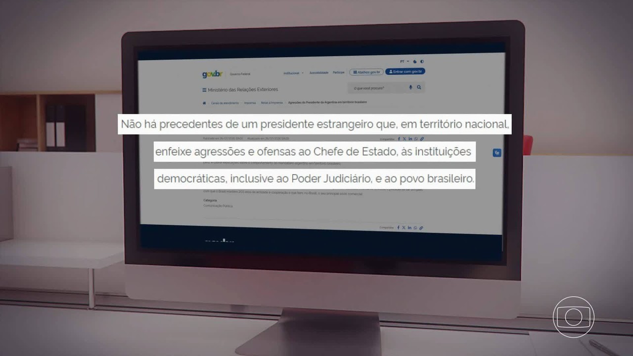 Após troca de ofensas do governo com Milei, embaixador brasileiro na Argentina não tem data para voltar ao país vizinho