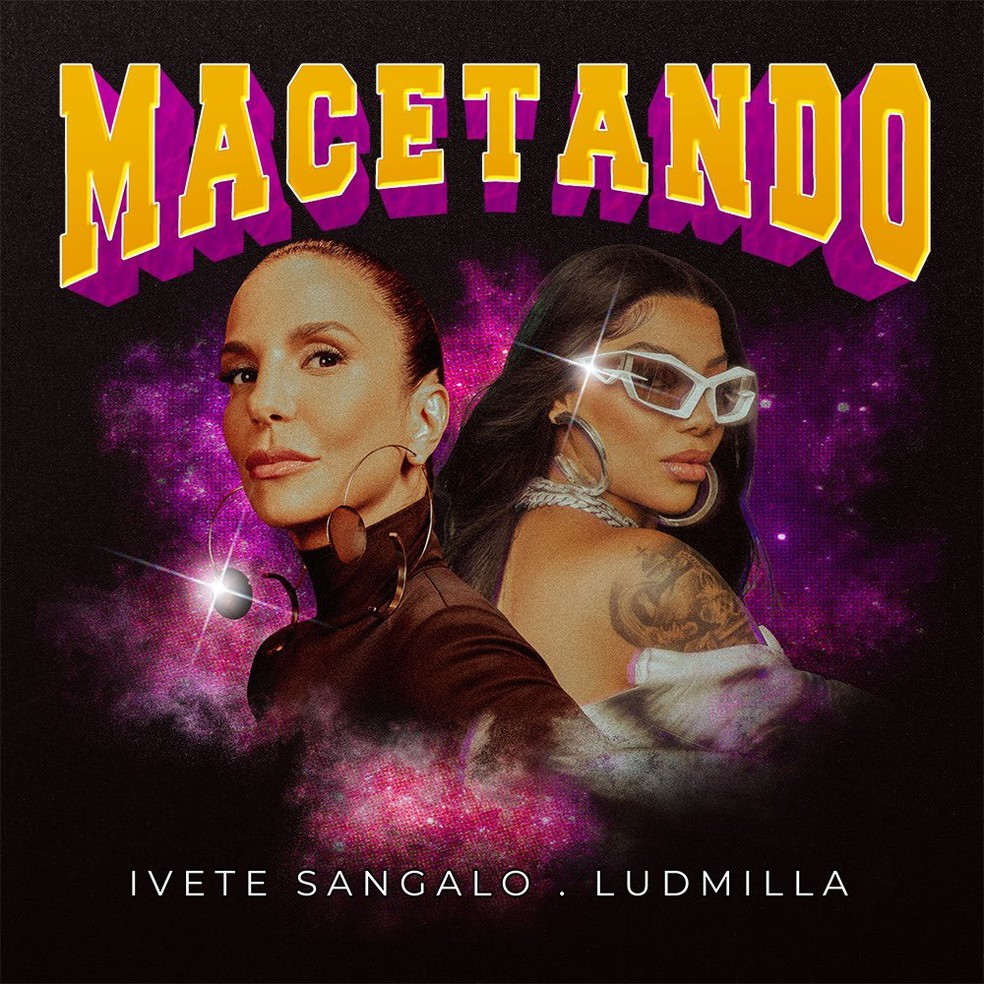 Capa do single 'Macetando', de Ivete Sangalo com Ludmilla — Foto: Divulgação