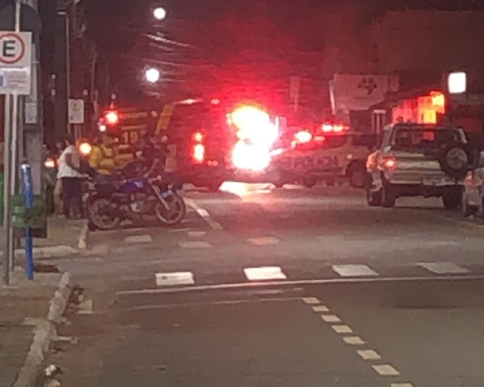 Crime aconteceu no meio de avenida em Araguaína — Foto: Reprodução/Redes Sociais