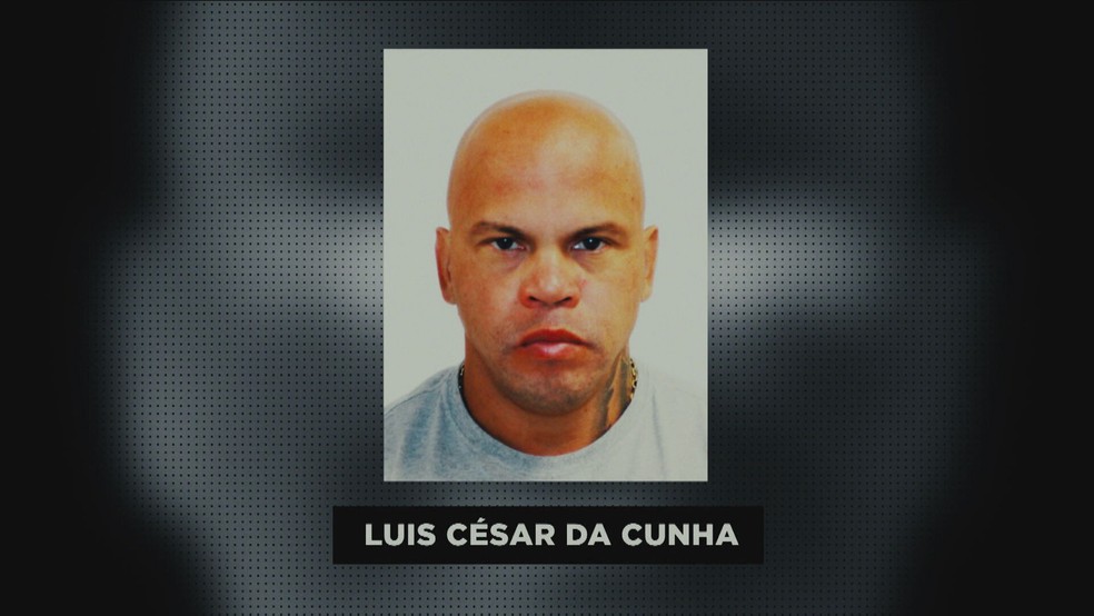 O PM Luis César da Cunha é lotado no 15º BPM (Caxias) — Foto: Reprodução/TV Globo