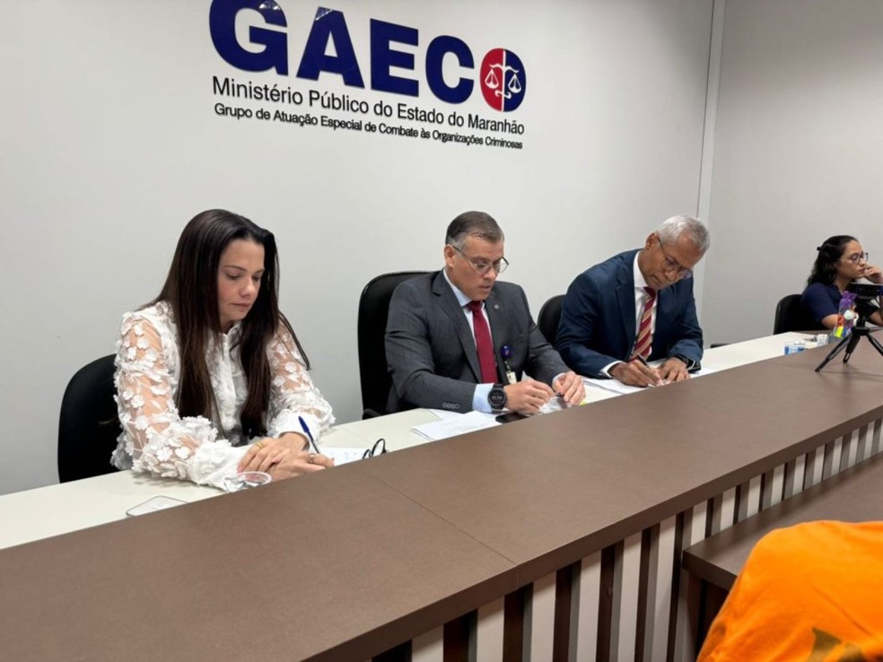Promotores de justiça integrantes do Grupo de Atuação Especial de Combate às Organizações Criminosas (Gaeco) do Ministério Público do Maranhão (MP-MA). — Foto: Divulgação/MP-MA