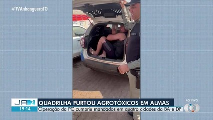 PC faz operação contra grupo suspeito de roubar agrotóxicos em fazendas de Almas