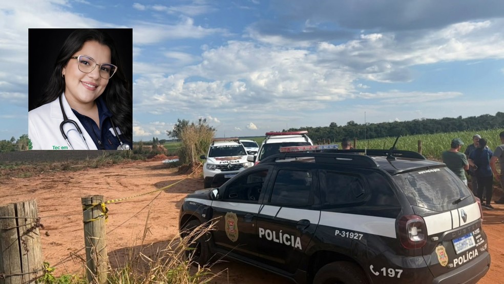 1 de 4
Corpo de P&acirc;mela Let&iacute;cia Nolastro Cunha foi encontrado em &aacute;rea rural de Piratininga (SP) &mdash; Foto: Reprodu&ccedil;&atilde;o/Andressa Lara/TV TEM