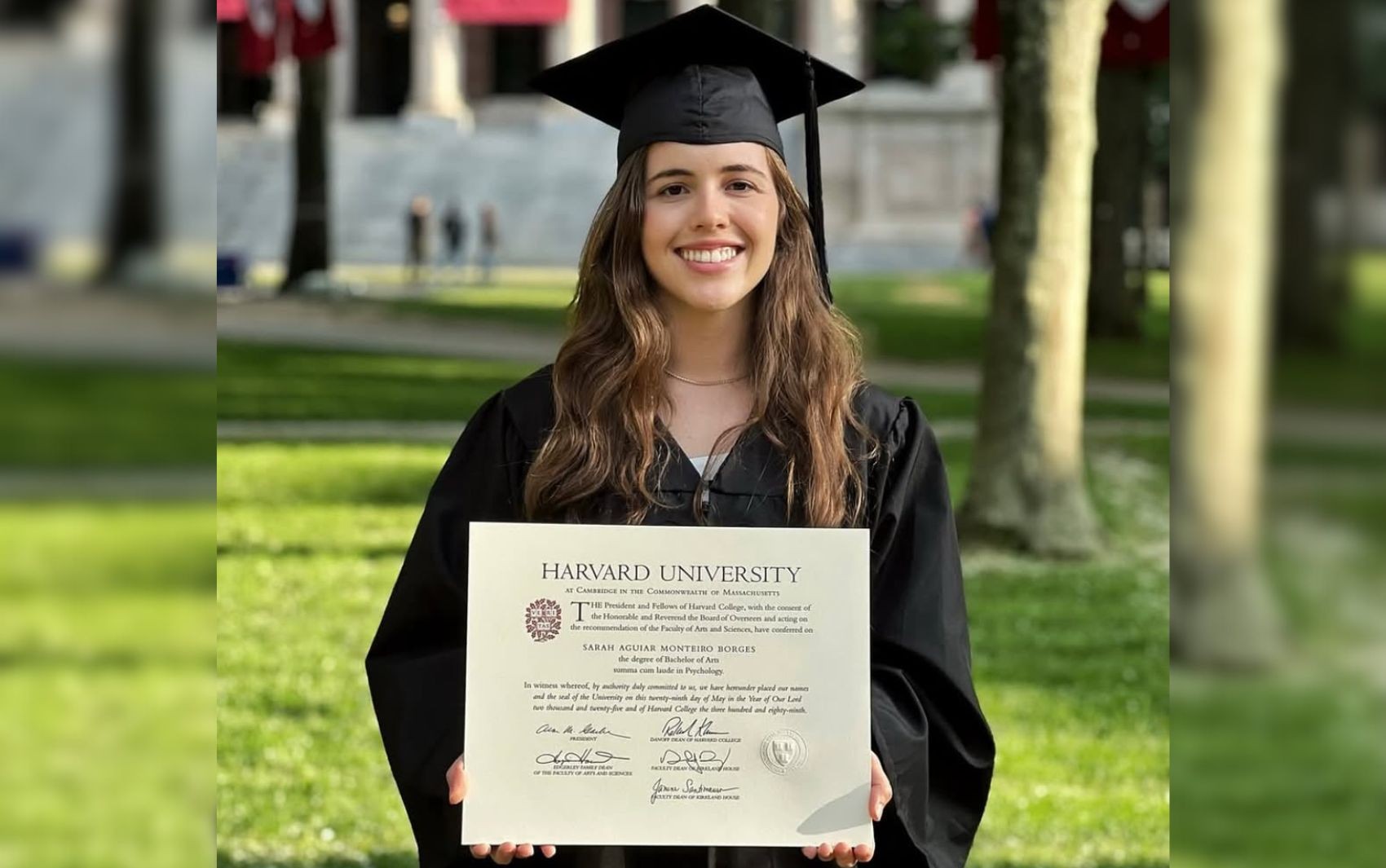 Goiana com a nota mais alta entre estudantes de psicologia de Harvard ganha bolsa para doutorado em Cambridge