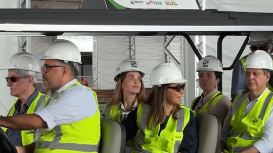 Em Belém, Janja Silva visita três obras da COP 30 - Primeira-dama esteve em agenda na capital paraense para acompanhar o andamento das obras da Blue Zone, Hangar e Vila COP, espaços que serão controlados pela ONU na COP.