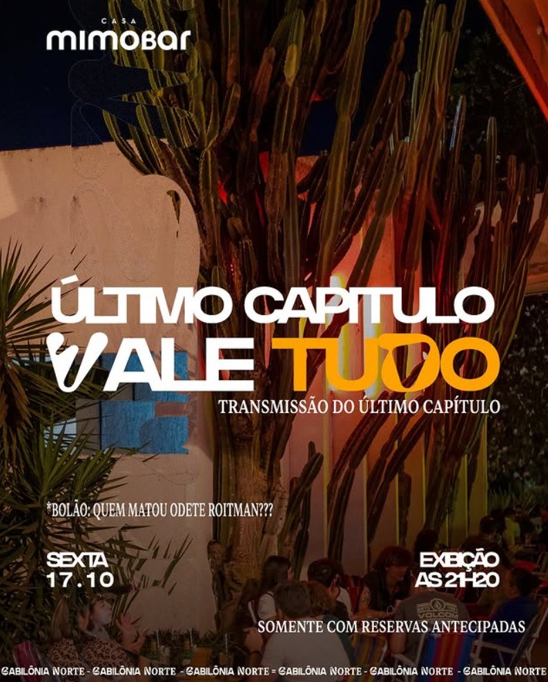'Quem matou Odete Roitman?': saiba onde assistir ao último capítulo de 'Vale Tudo' no DF