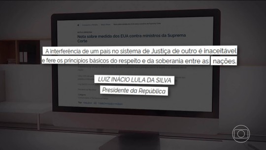 'Inaceitável e arbitrária', diz Lula sobre revogação de vistos a ministros do STF