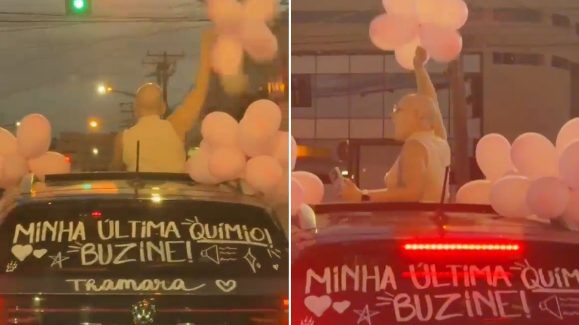 Dentista que descobriu câncer de mama após sobrinha dizer que biquíni estava 'fora do lugar' comemora última quimioterapia com carreata surpresa