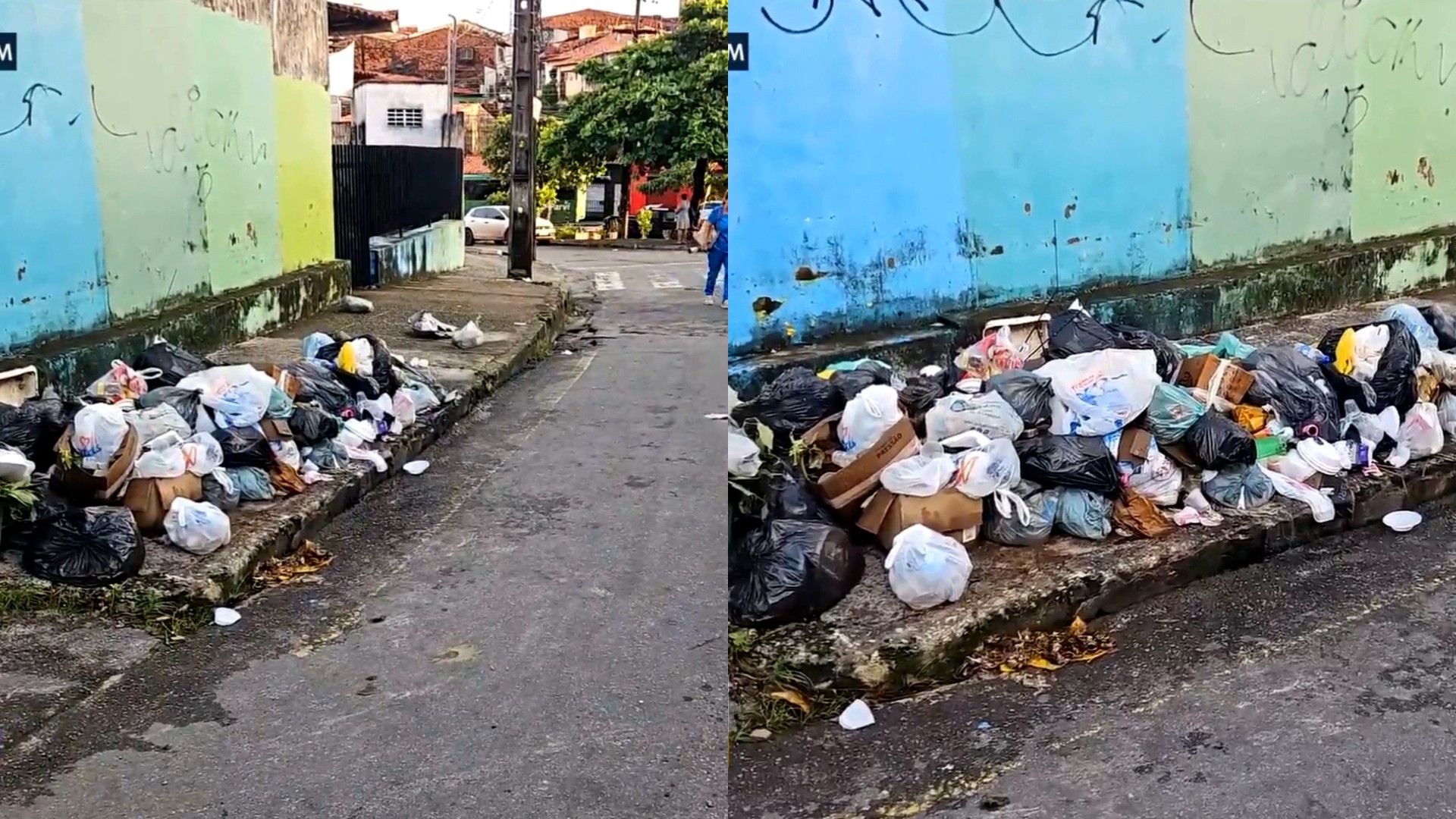 Moradores denunciam acúmulo de lixo em calçada de posto de saúde na Liberdade, em São Luís