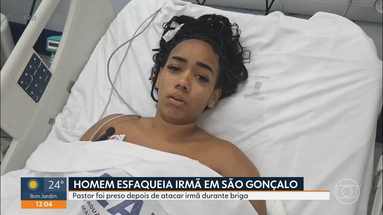 Homem é preso em flagrante por esfaquear a própria irmã após briga em casa, em São Gonçalo
