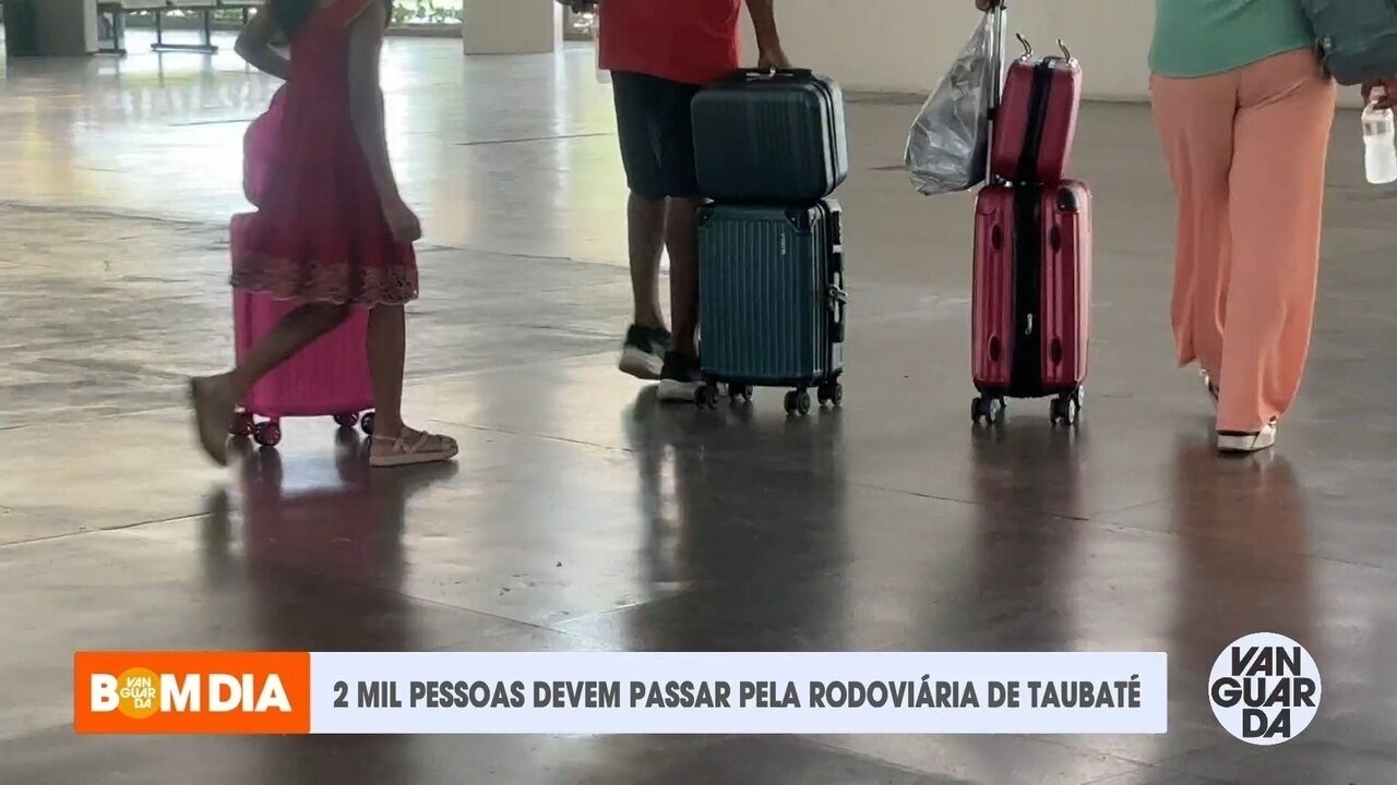 Rodoviária Nova de Taubaté prevê receber cerca de 2 mil passageiros na reta final de 2025