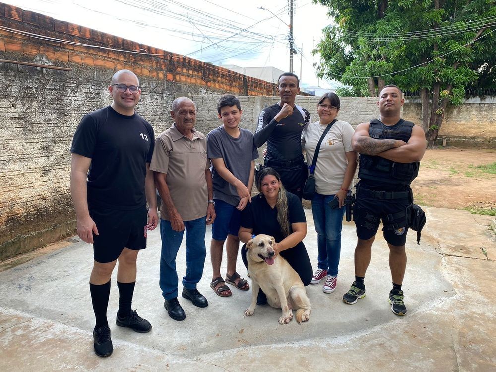 Cadela deixa o trabalho policial no Piauí e passa a auxiliar pessoas em tratamento de saúde 