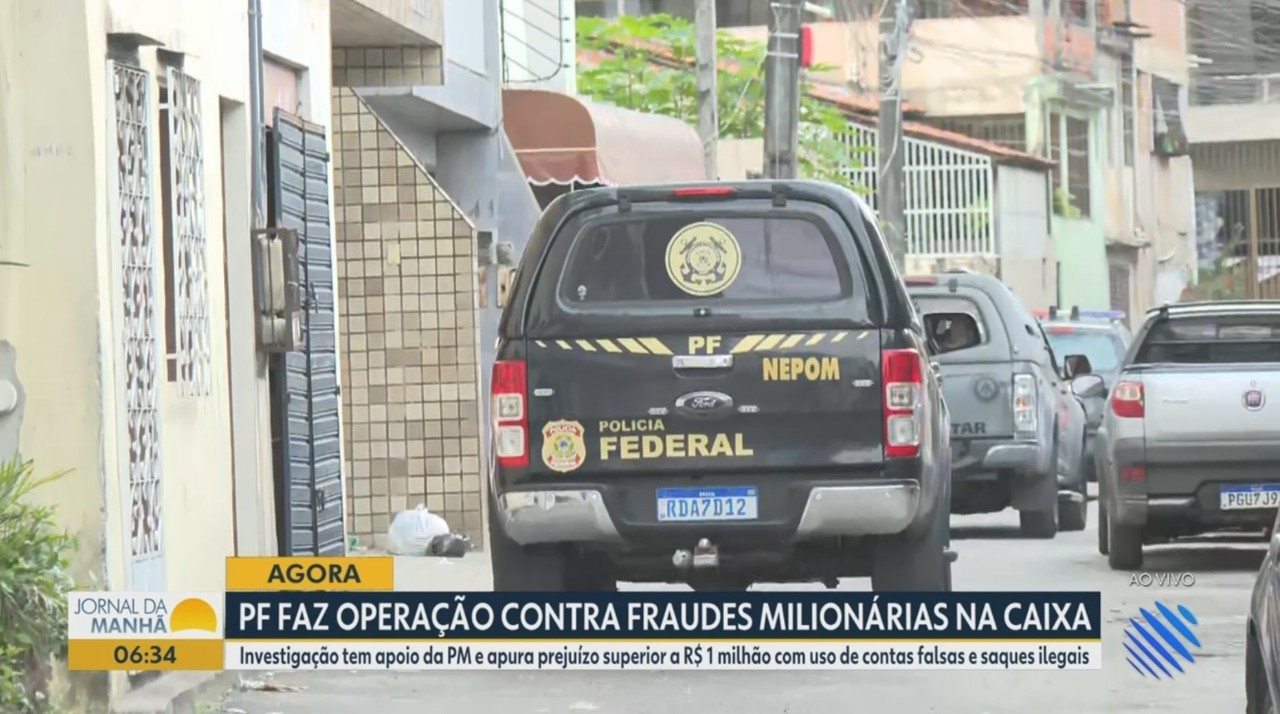 Polícia Federal faz operação na Bahia contra grupo suspeito de fraude milionária contra Caixa Econômica Federal