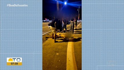 Motociclista é baleado após discussão no trânsito com motorista de carro em Palmas